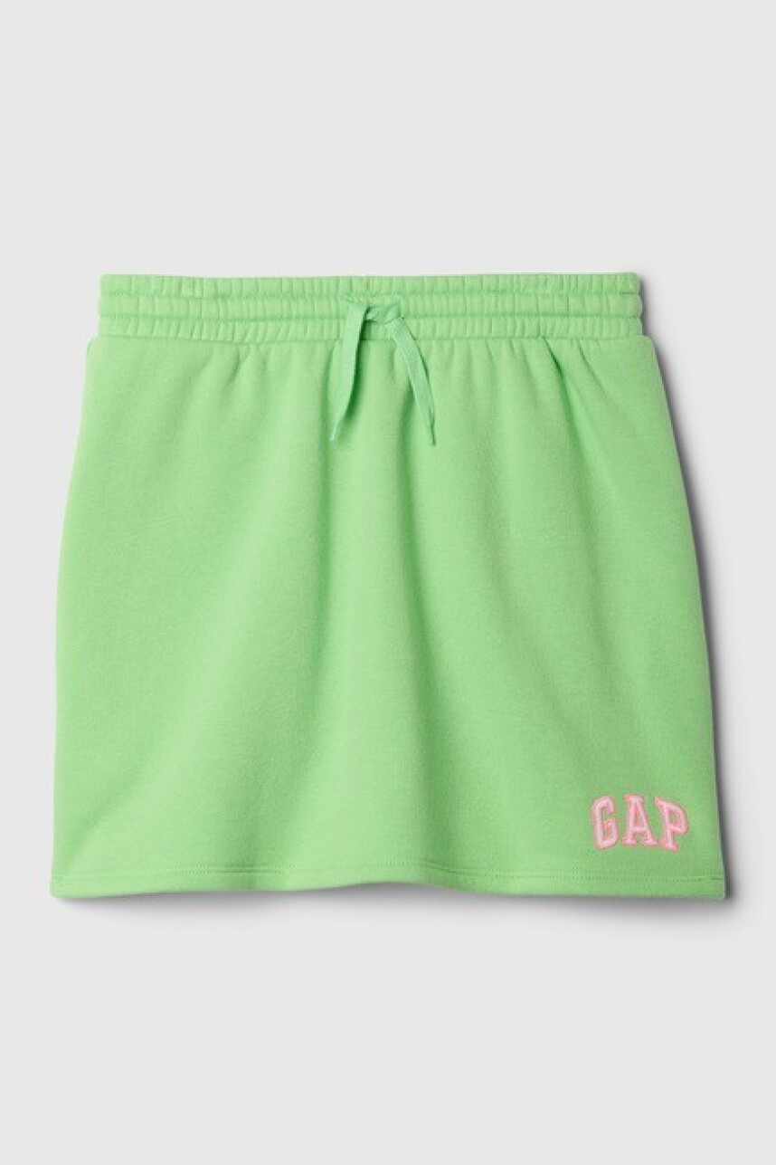 Short Pollera Logo Gap Niña Julep Green