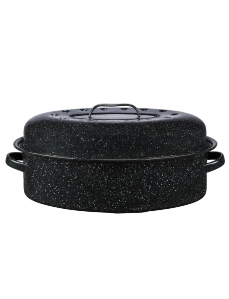 OLLA 8LTS OVALADO C/TAPA NEGRO 45.5X32CM CINSA OLLA 8LTS OVALADO C/TAPA NEGRO 45.5X32CM CINSA