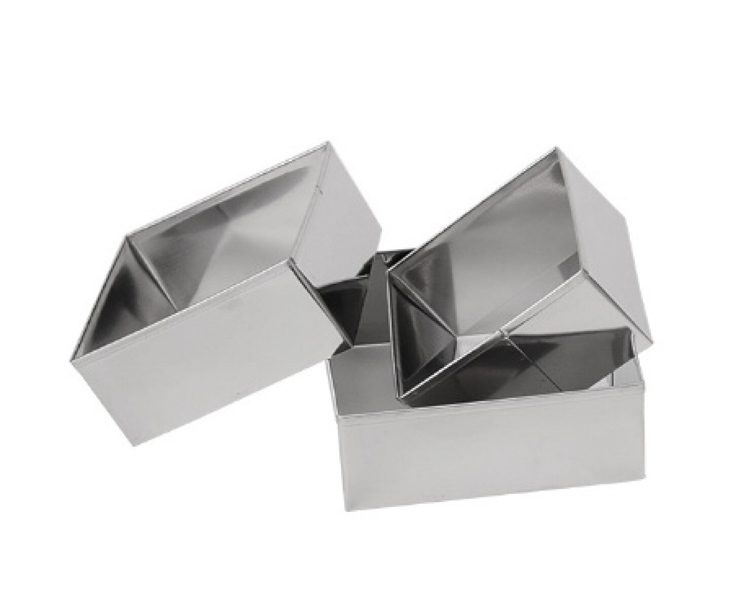 Molde para postres metal 6.8/7.7/8.7cm set - N/a 