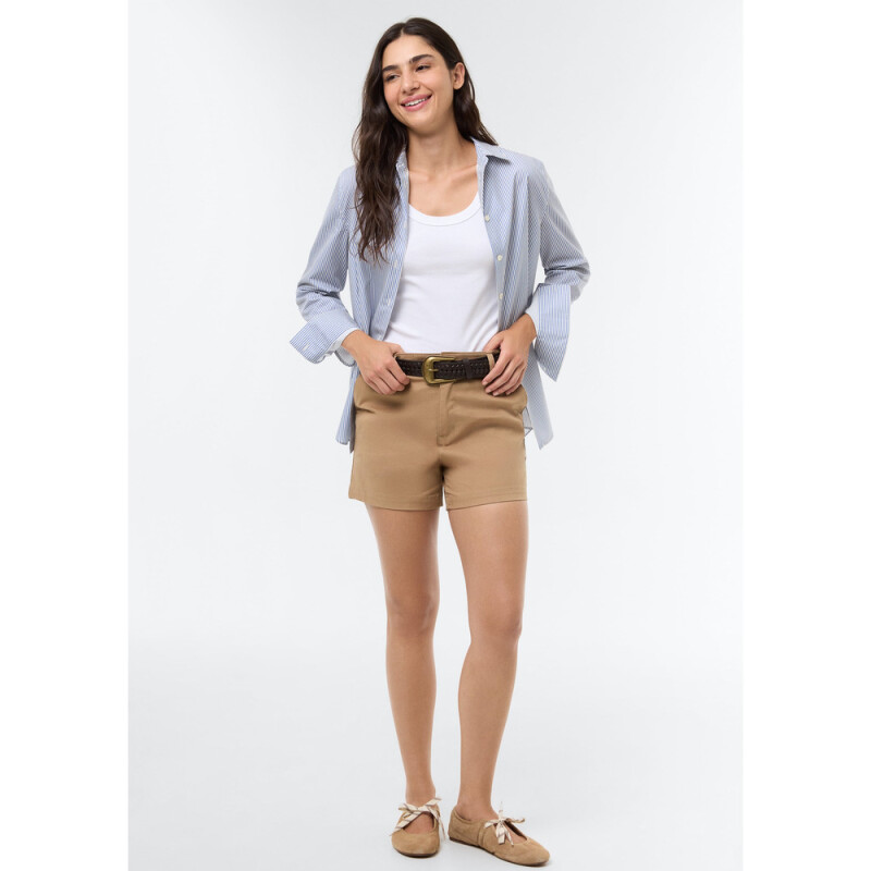 SHORTS FEM CAQUI
