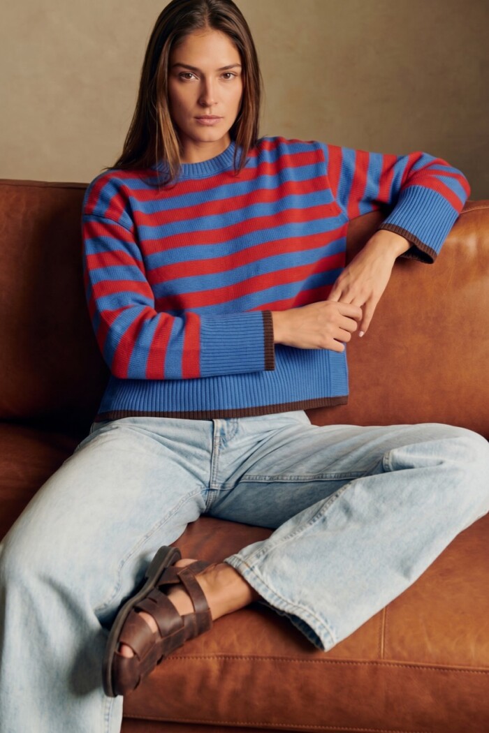 Sweater Rayado Rojo