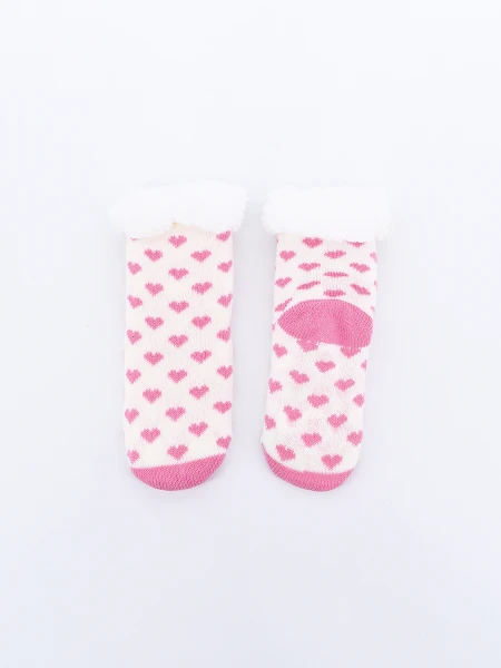 MEDIA SHERPA CORAZONES BLANCO