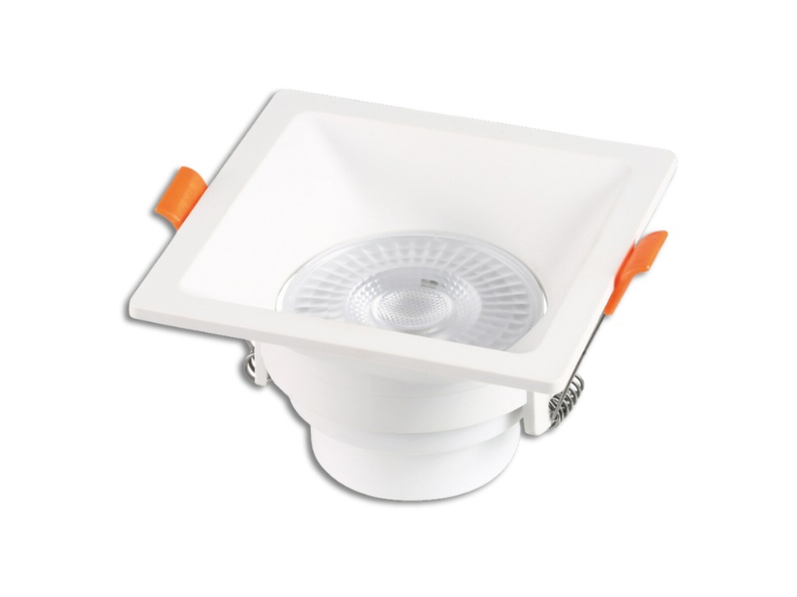 SPOT LED EMB 3W 3000K BIVOLT CUAD BL 