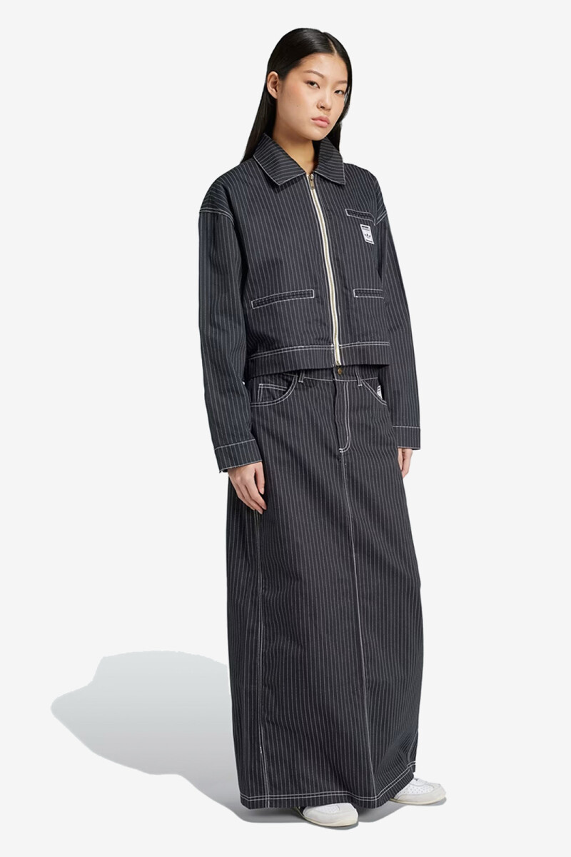 AOP MAXI SKIRT Negro