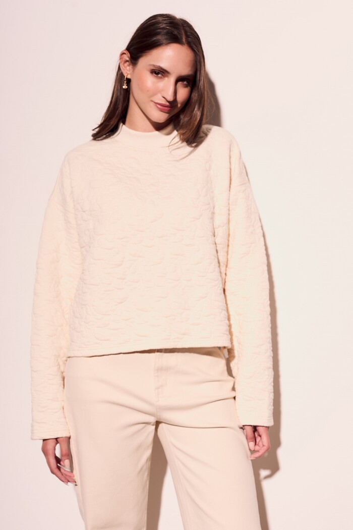 Sweater Texturado Nácar