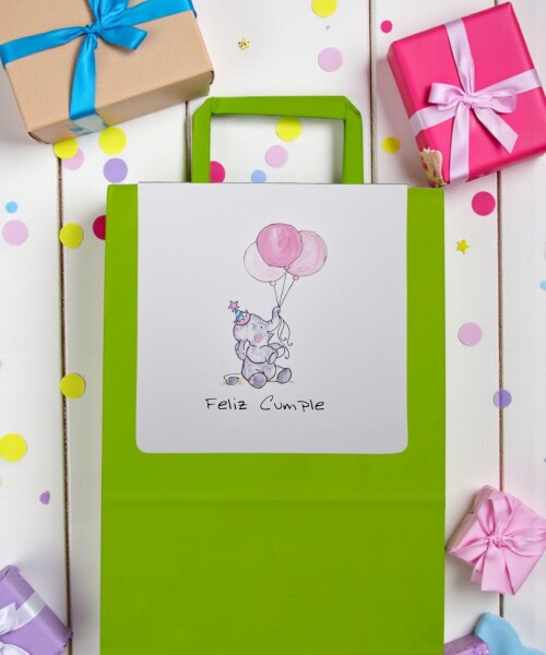 Tarjeta cierra bolsa cuadrado 14,5x13,5 cm DISEÑO 4