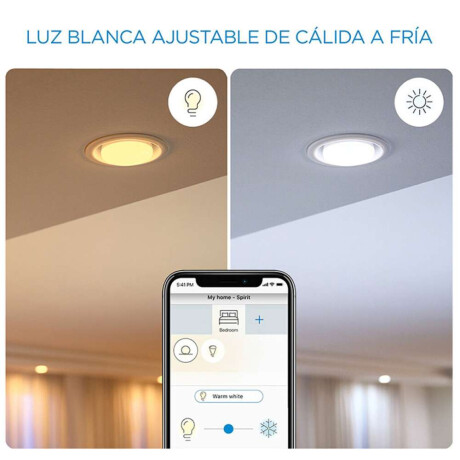 Downlight Led Inteligente Dinamico 24W Wiz Blanco