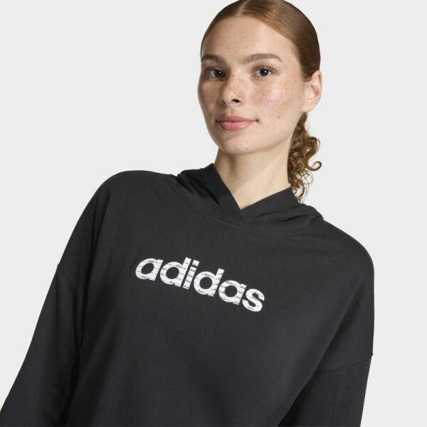 Canguro Adidas Essentials Big Linear French Terry Negro
