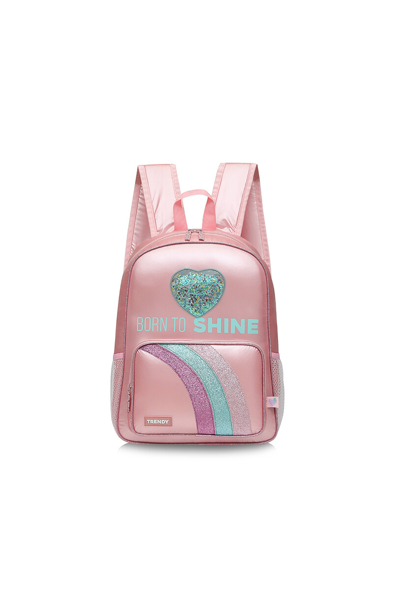 Mochila metalizada - Rosa 