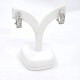 Aros En Oro 18K Blanco Y Brillantes Aros En Oro 18K Blanco Y Brillantes