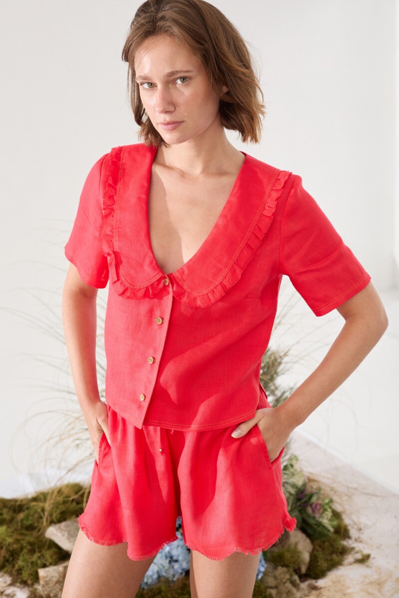 BLUSA BOSQUE Rojo