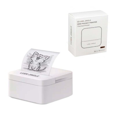 Impresora térmica mini D1 micro USB blanco y negro Impresora térmica mini D1 micro USB blanco y negro