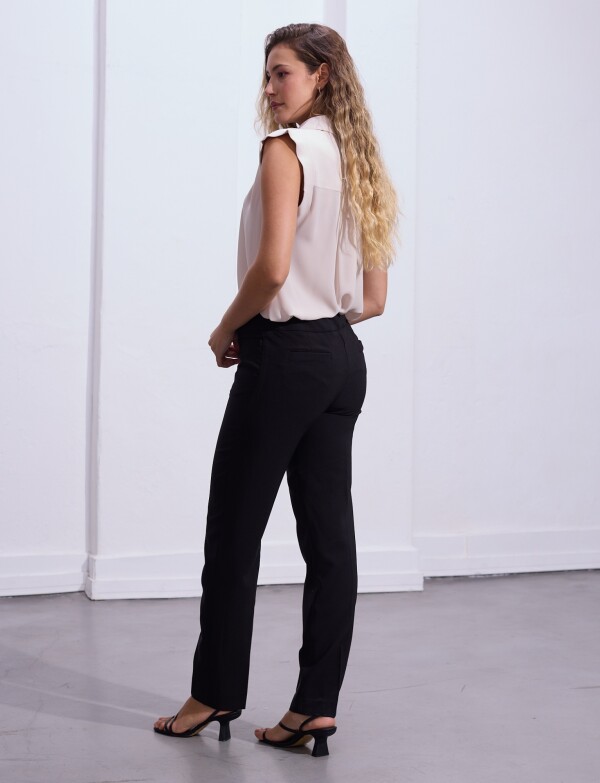 Pantalon Slim NEGRO