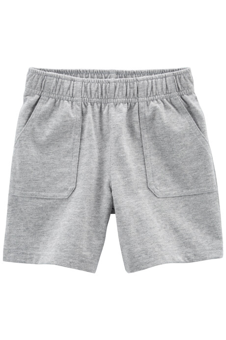 Short de algodón gris Sin color