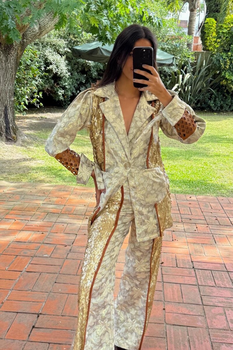 Disco Blazer Champagne