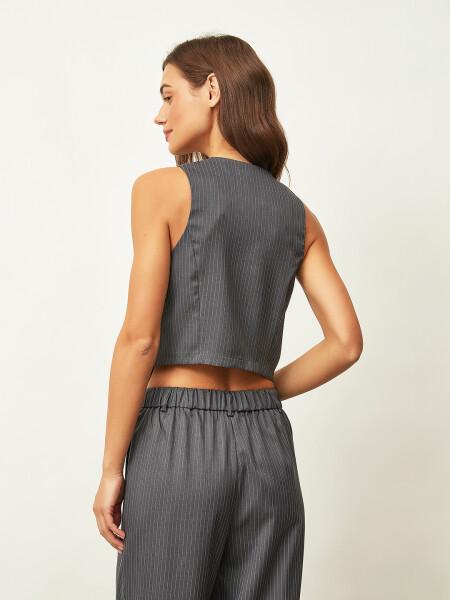 CHALECO LOMOS GRIS OSCURO