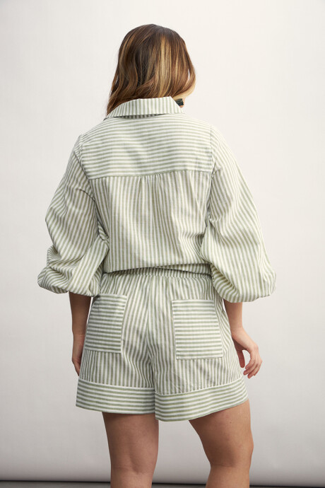 Camisa Flora Verde