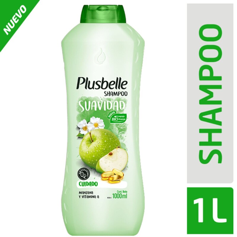 Shampoo Plusbelle Suavidad y Cuidado 1 LT Shampoo Plusbelle Suavidad y Cuidado 1 LT