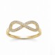 ANILLO MODELO INFINITO EN ORO 10K CON ZIRCONIAS ANILLO MODELO INFINITO EN ORO 10K CON ZIRCONIAS