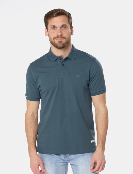 REMERA POLO PIQUE LISA Petroleo