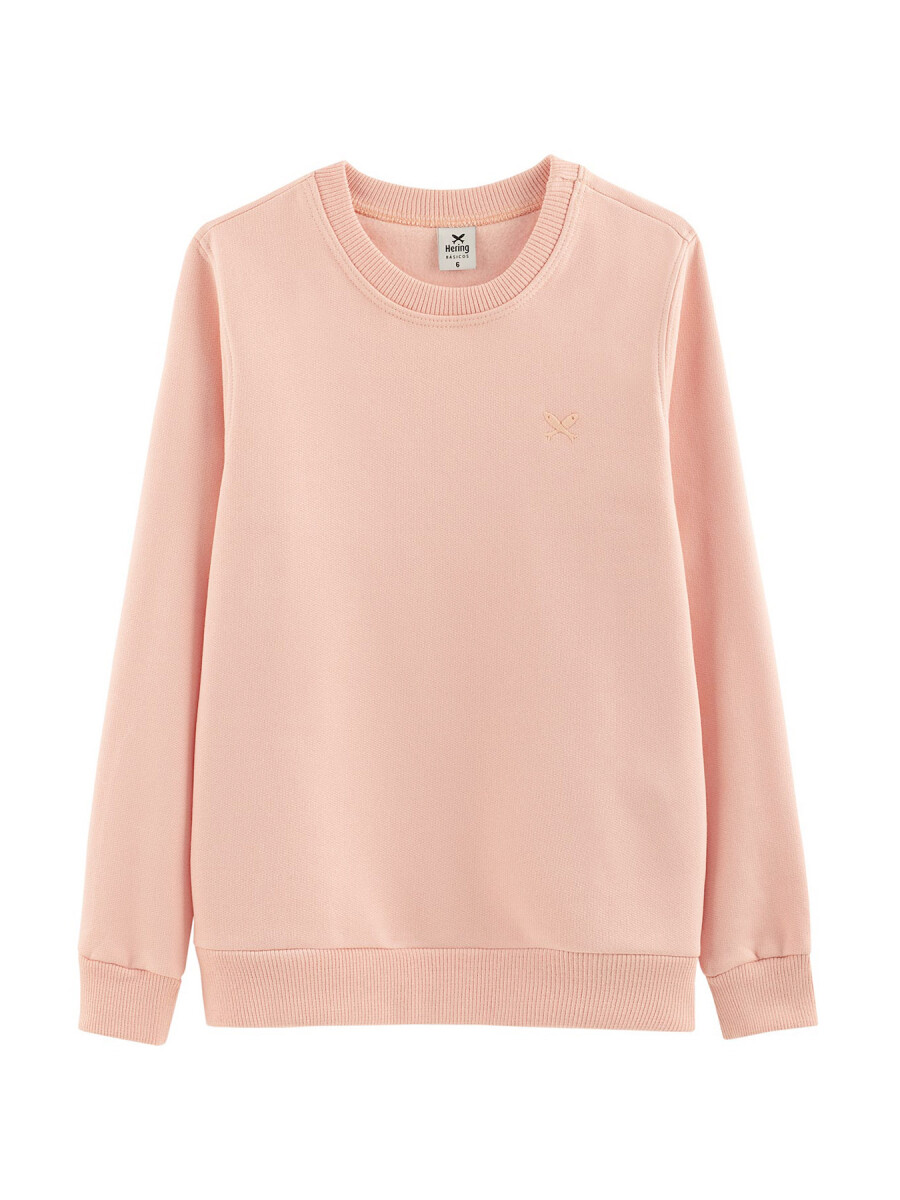 BUZO BÁSICO UNISSEX INFANTIL - ROSADO 