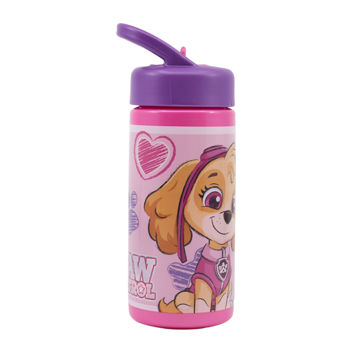 Botella Plástica con Pajita Paw Patrol 410 ml - SKYE 