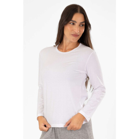 Remera algodón elastano Blanco