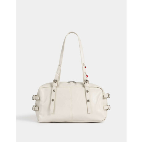 Bandolera Con Hebillas Laterales Blanco Crudo
