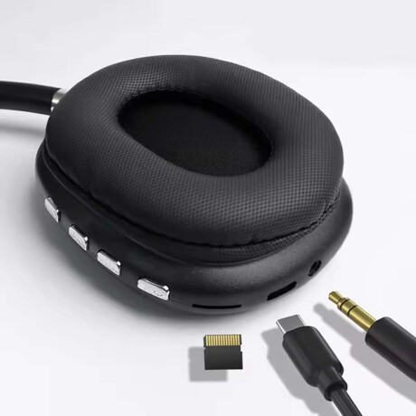 Auriculares negros inalámbricos Negro