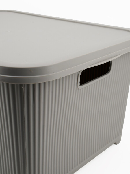 CAJA ORGANIZADORA CON TAPA BEIGE