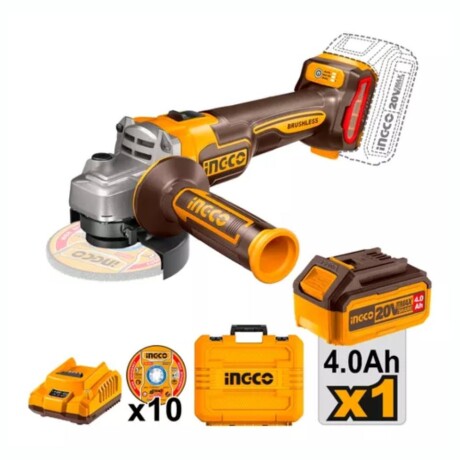 Set Amoladora A Batería INGCO CAGLI211541 Con Valija Set Amoladora A Batería INGCO CAGLI211541 Con Valija