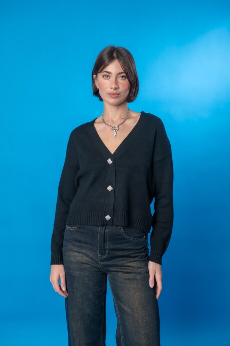 Cárdigan dama Negro