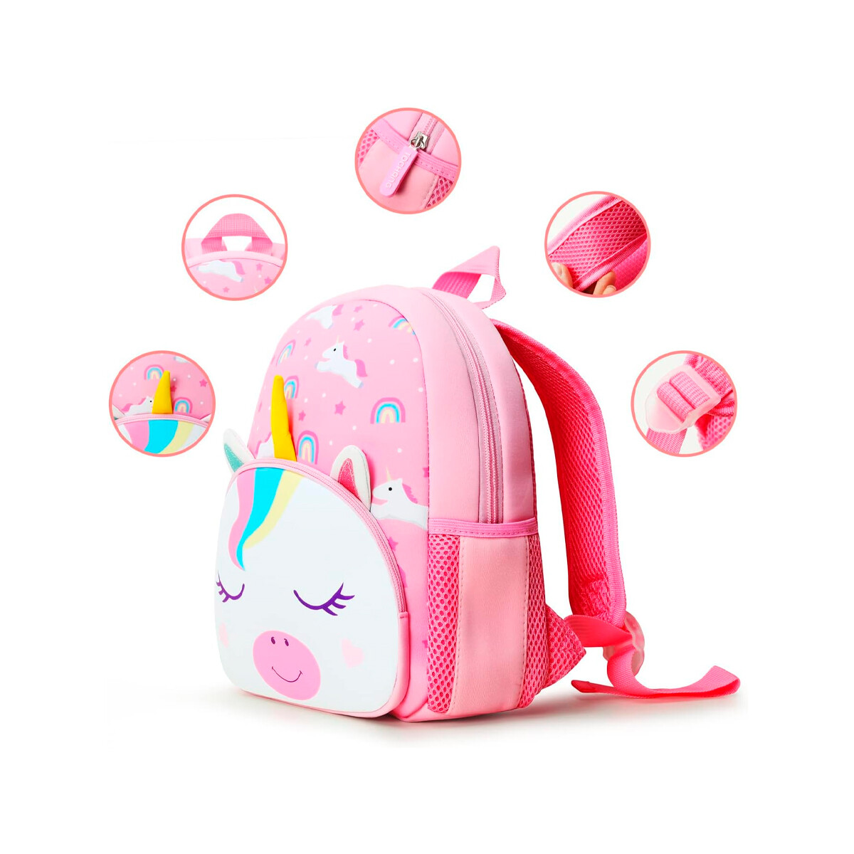Mochila Infantil Neopreno Brio Niños Niñas Escolares - Unicornio Mochila Infantil Neopreno Brio Niños Niñas Escolares - Unicornio