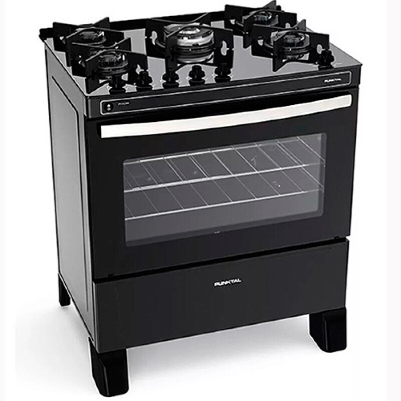 COCINA PUNKTAL PK-GL5B AGILE GLASS 5H Mes.Viidrio Negra N/A