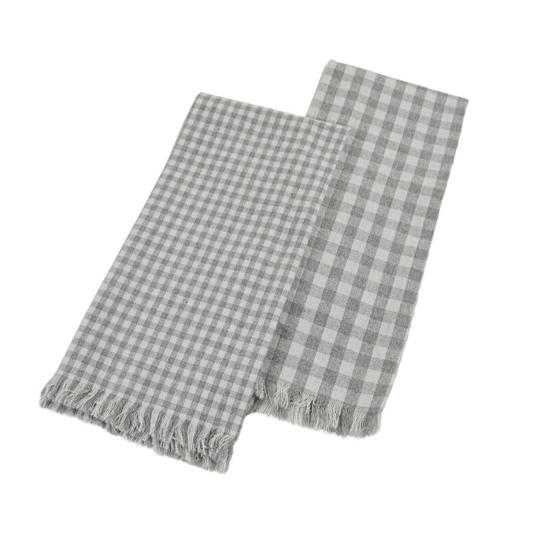 Set x2 Repasador Algodón 40x60cm CUADRADO GRIS