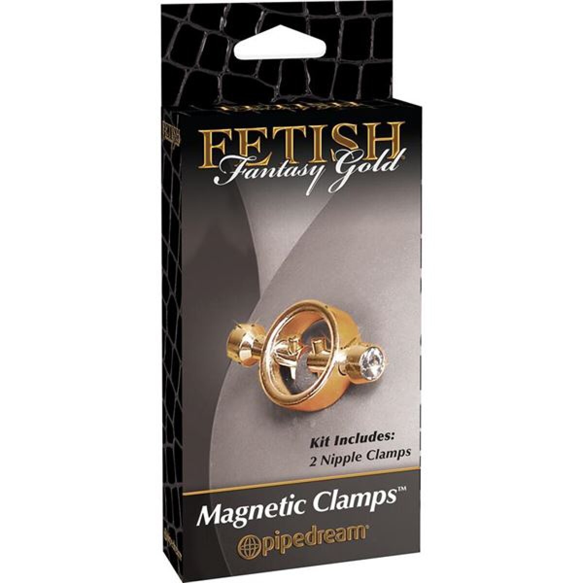 Fetish Fantasy Gold Edition Pinza Magnetica Para Pezones con Brillos 