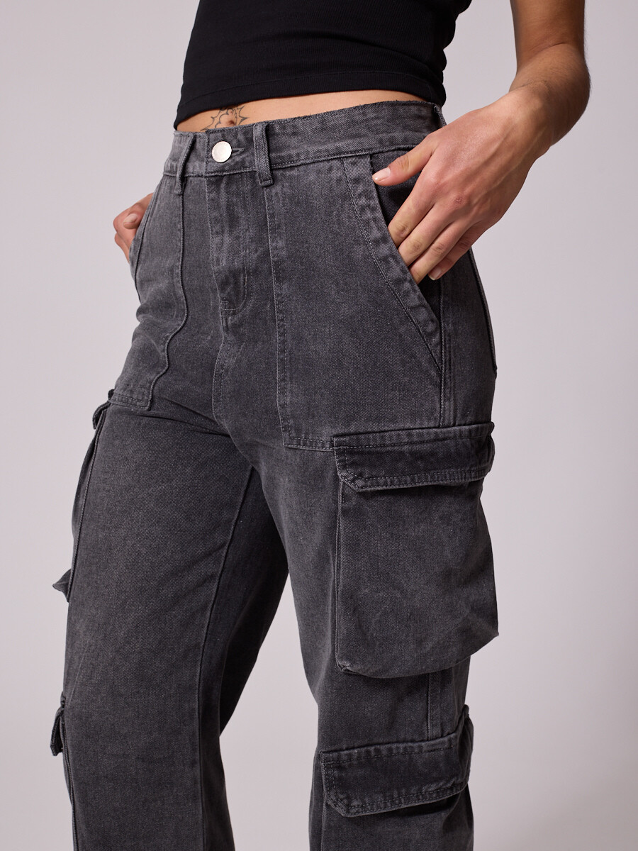 JEAN CARGO FATYMA DIXIE Gris Oscuro