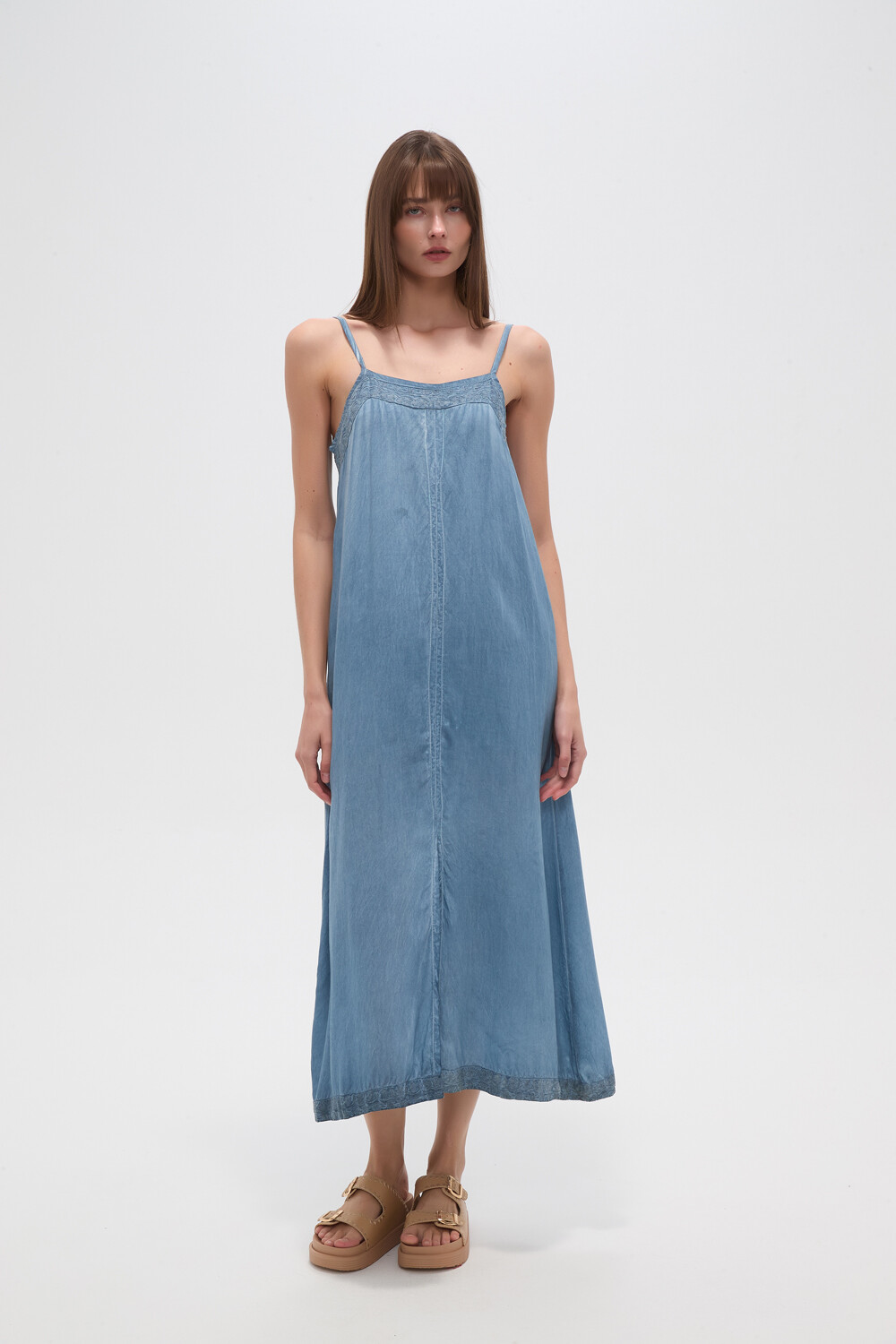 Vestido Aldrin Azul Piedra