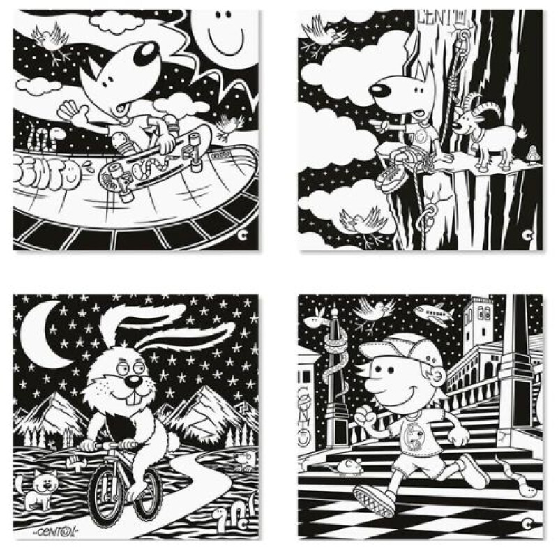 Carioca Velvet dibujo en terciopelo caja x4 Carioca Velvet Dibujo En Terciopelo Caja X4