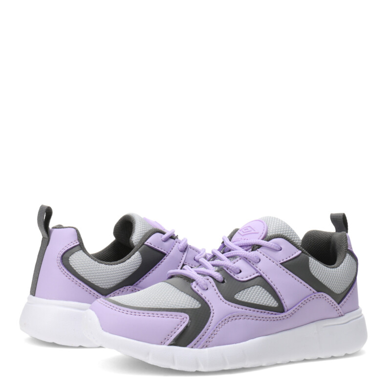 Championes Infantiles Umbro Wave Junior Gris - Lila
