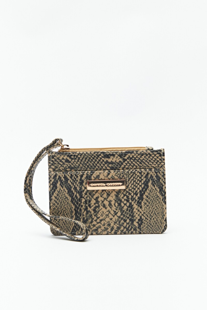 BILLETERA SNAKE Beige