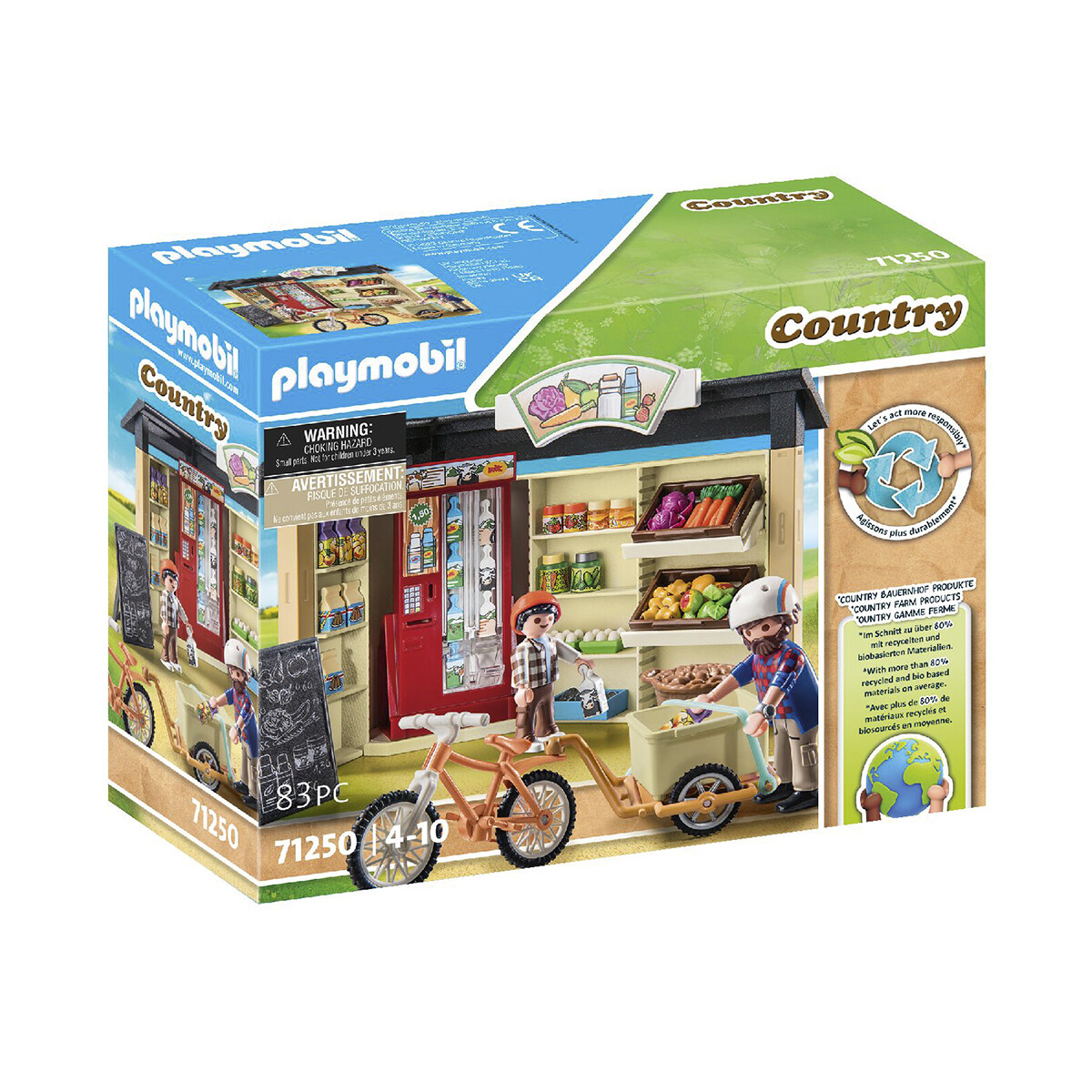 Supermercado 24 hs Playmobil 83 Piezas con Figuras 