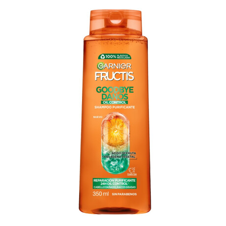 Shampoo Garnier Fructis Borrador de Daño Oil Control 350ml Shampoo Garnier Fructis Borrador de Daño Oil Control 350ml
