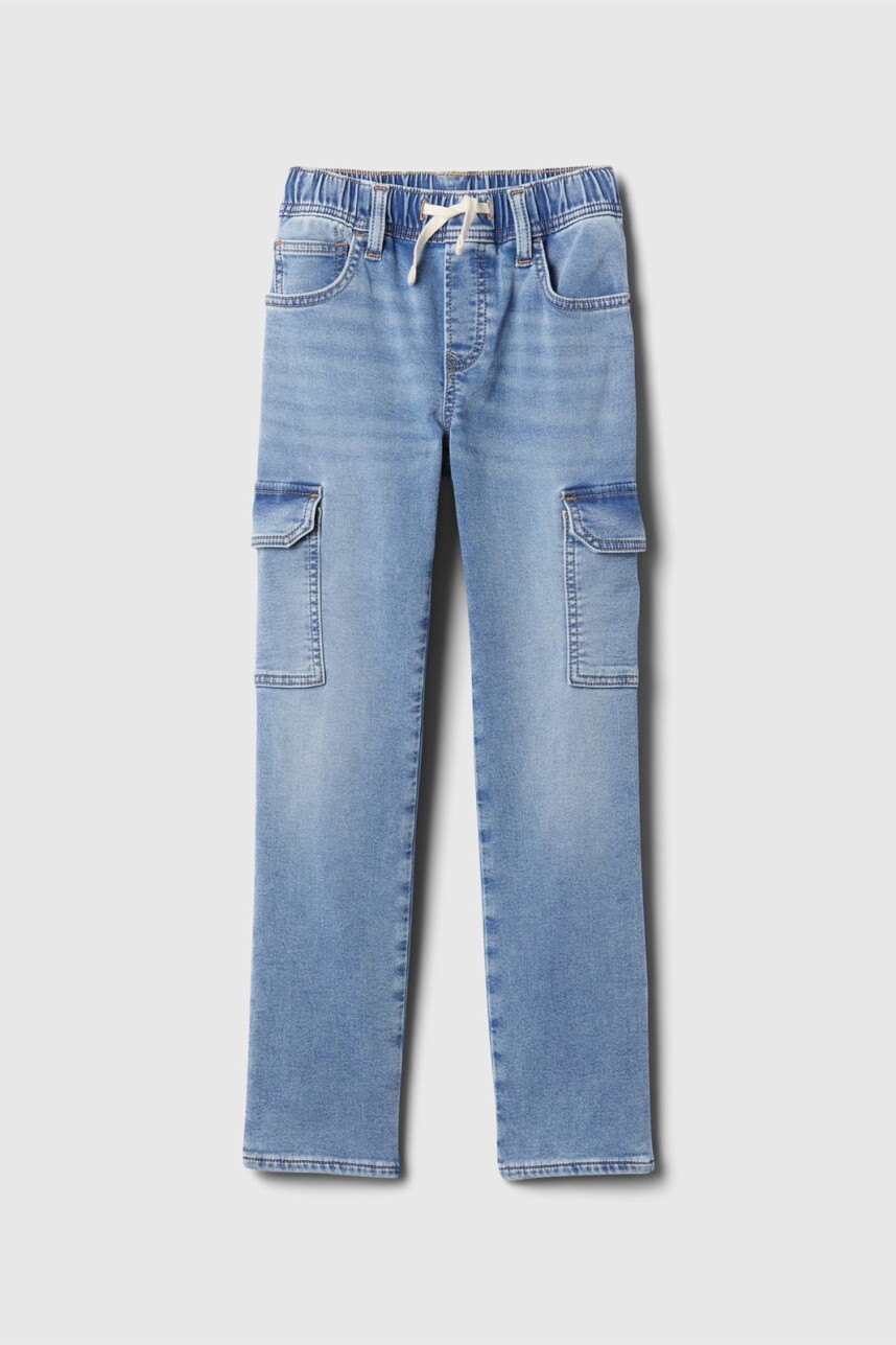 Jean Pull On Straight Niño Light Wash