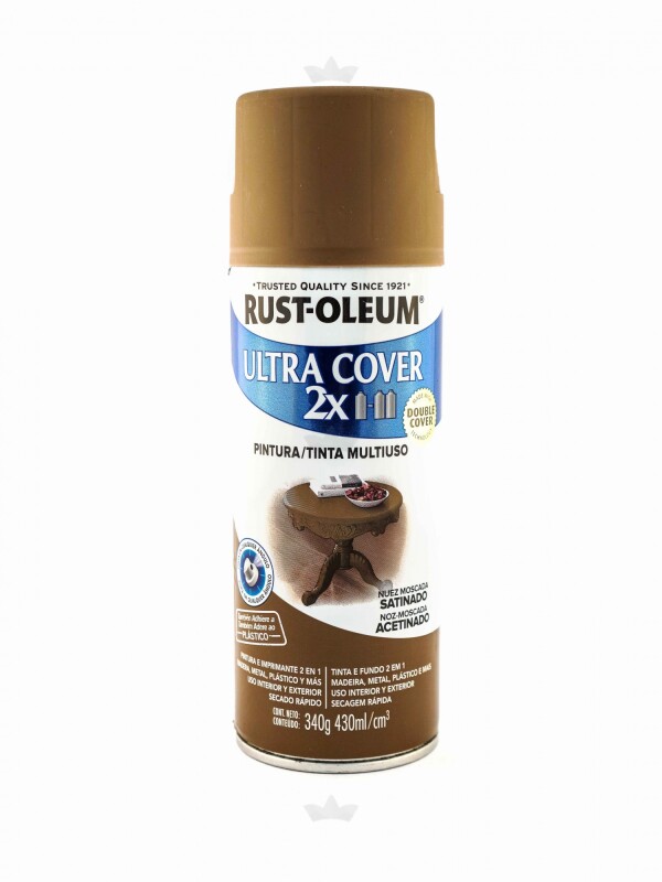 AEROSOL ULTRA COVER 2X NUEZ MOSCADA SATINADO-340 GR. N/A