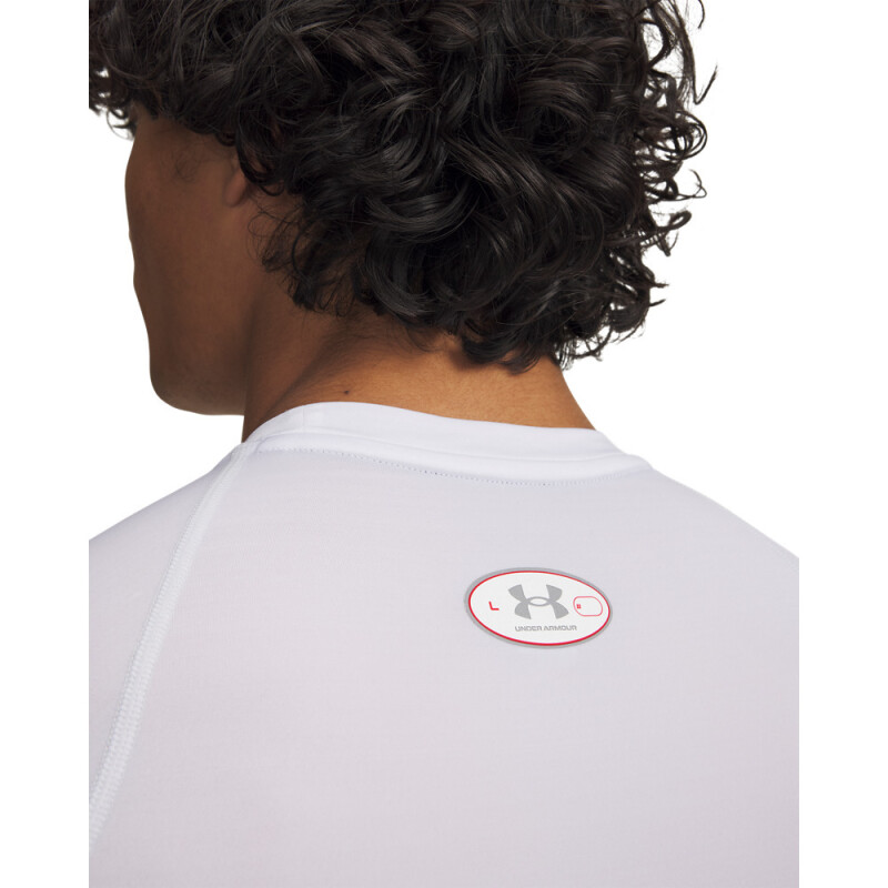 UA HG Elite Comp SS-GRN WHT-100