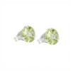 Caravanas Eloisa- Plata rodinada 925-Piedra Peridoto y topacio blanco-CA2007 conpiedra