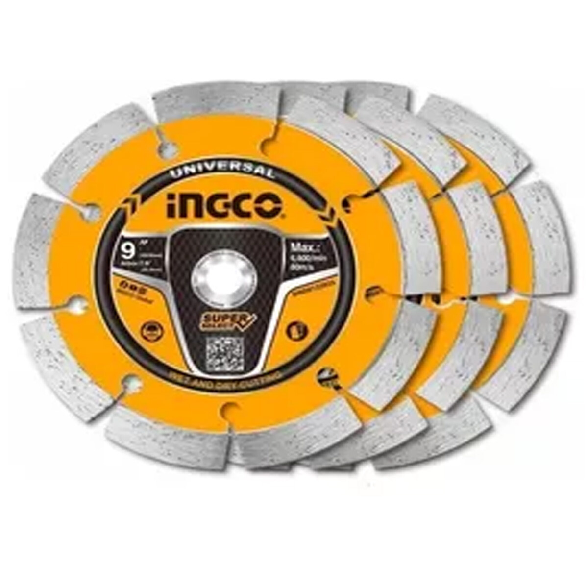 SET X 3 DISCOS 9´´ 230MM P AMOLADORA INGCO DMD0123023 