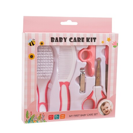 Set De Cuidados Básico Para Bebé Rosa