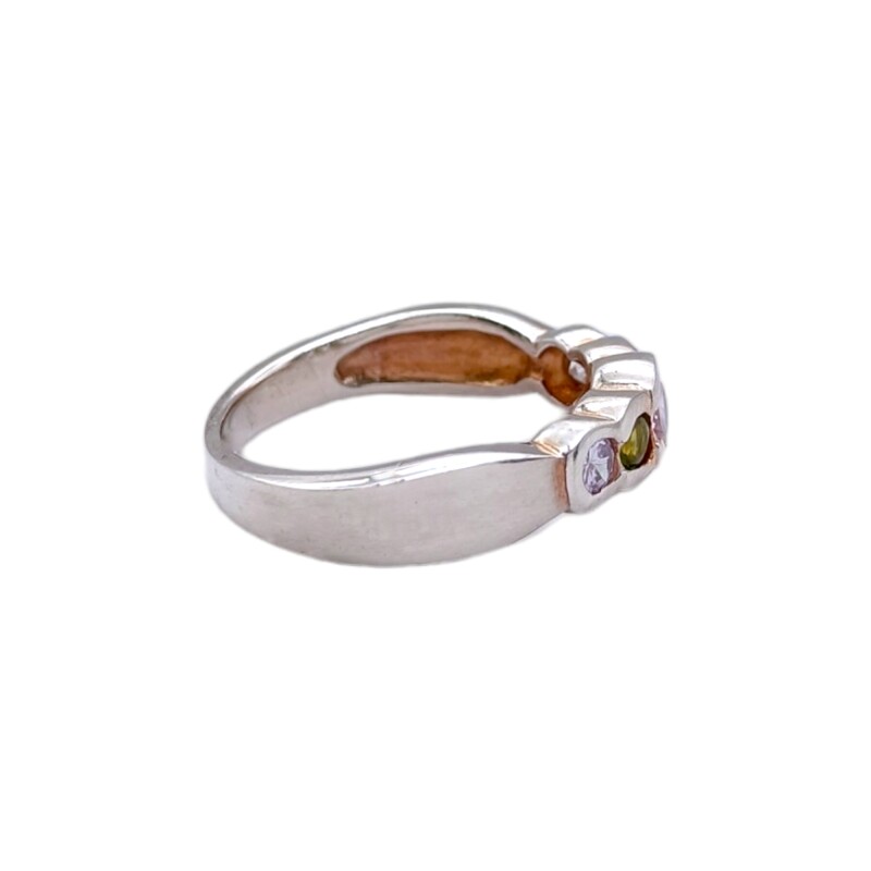 Anillo Circulos-Plata 925-Piedra Zirconia Varias-AN3264 conpiedra